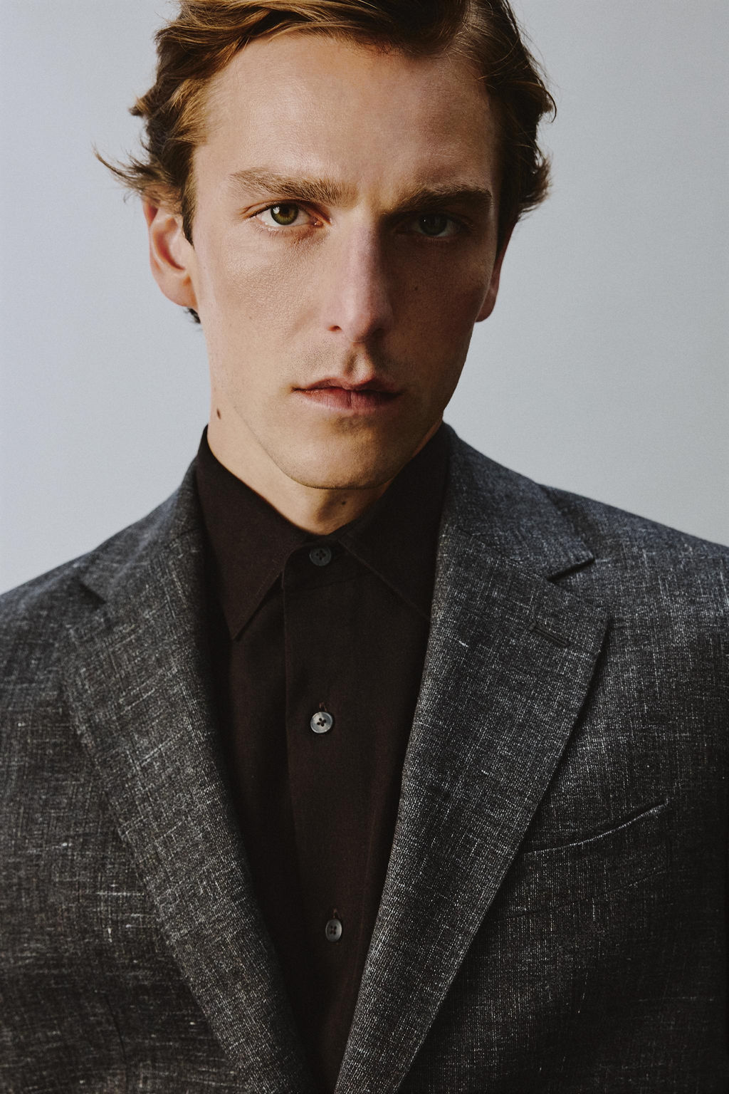 BLAZER TRAJE RELAXED FIT VISCOSA - LINO / Negro
