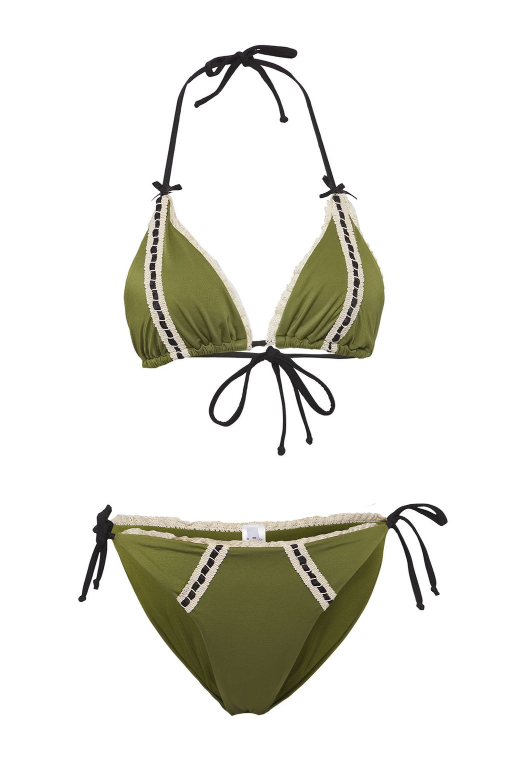 TRENDYOLMILLA Haki Ucgen Aksesuar Detayl? Regular Pretty Bikini Tak?m? TBESS25BT00041  фото 7