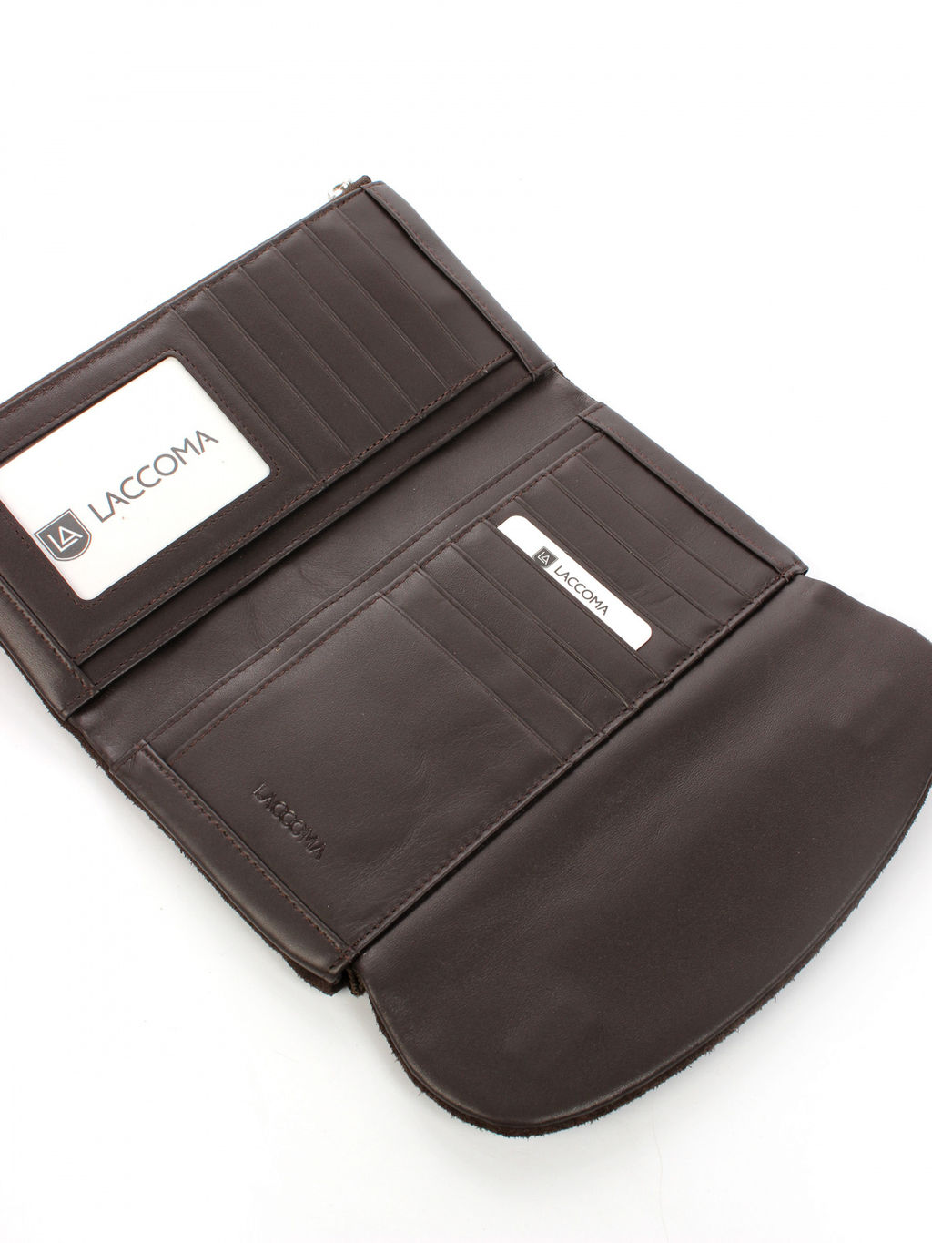 LACCOMA кошелек LA-1088-З-темно-коричневый натуральная замша