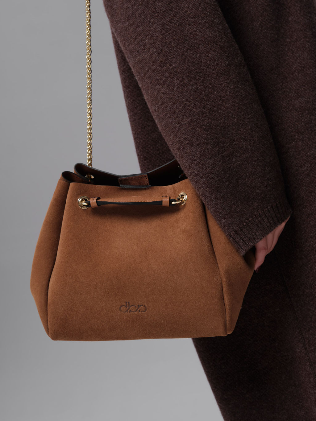 Замшевая сумка Bella DBR 31202 светло-коричневый  фото 4