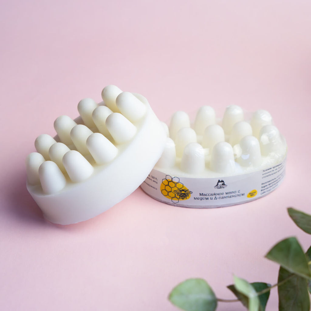 Мыло массажное с медом и Д-пантенолом 100 г