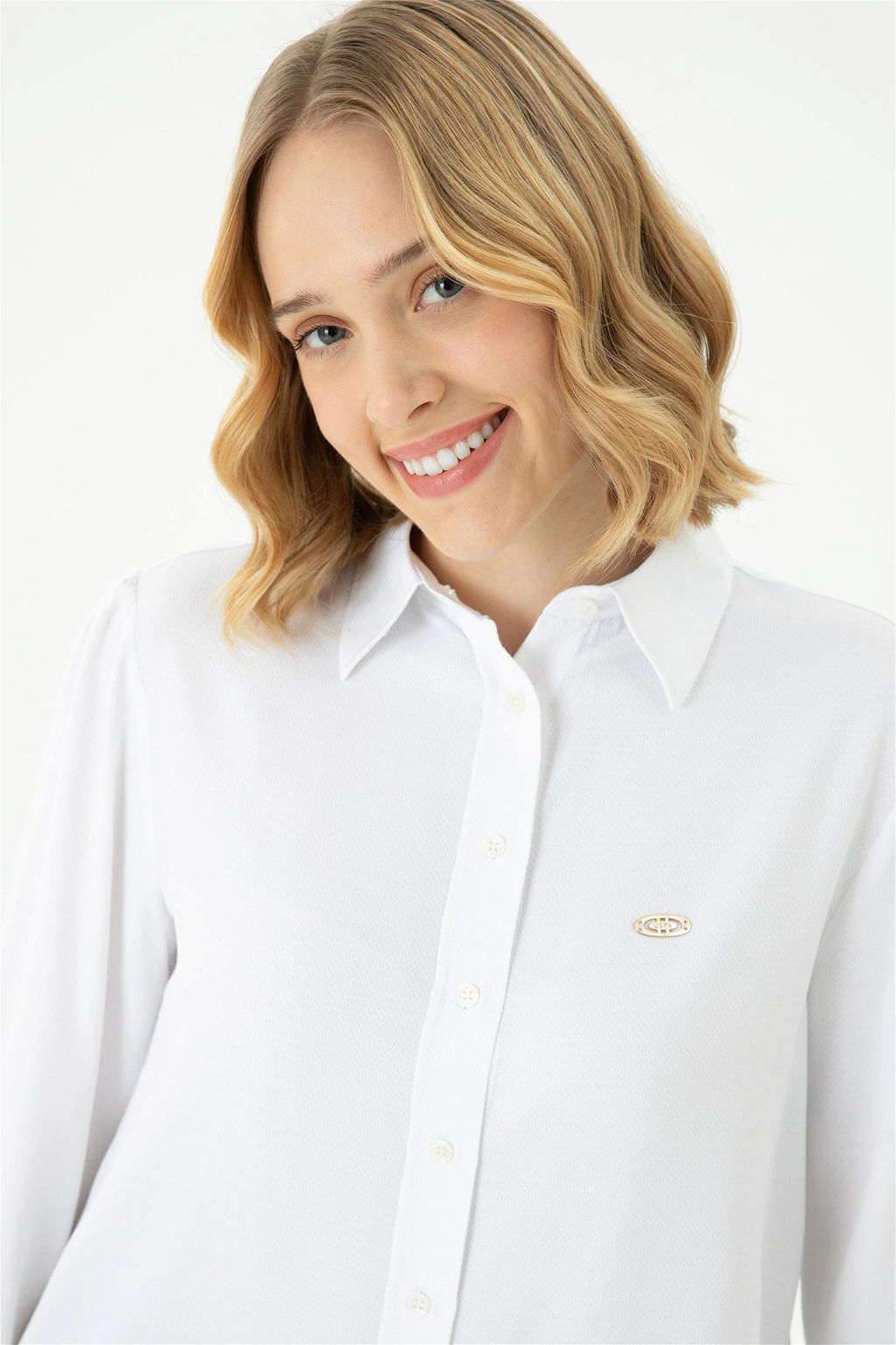 Kad_n Beyaz Uzun Kollu G_mlek - U.s. polo assn фото 2