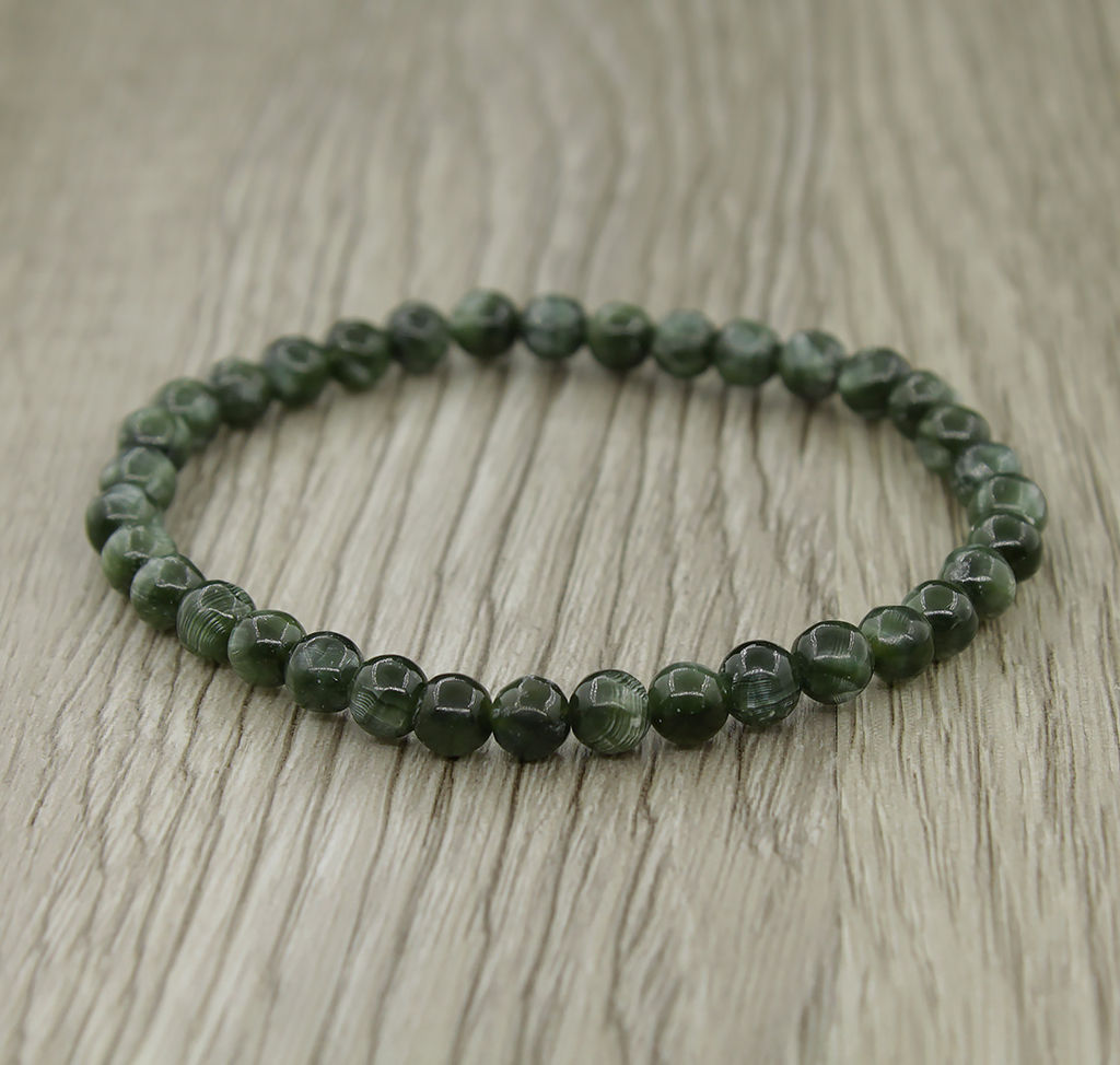 Серафинит 5мм, браслет Классика длина 18см - Agat77 фото 2