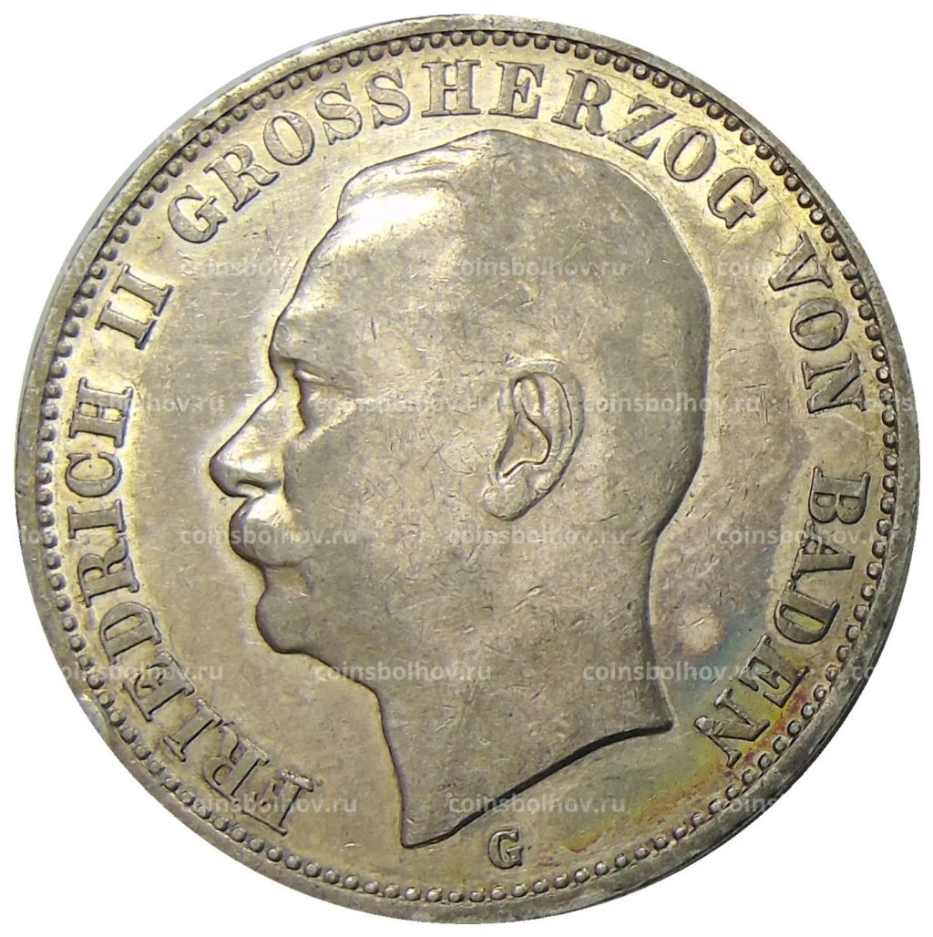 3 марки 1912 года G Германия (Баден)