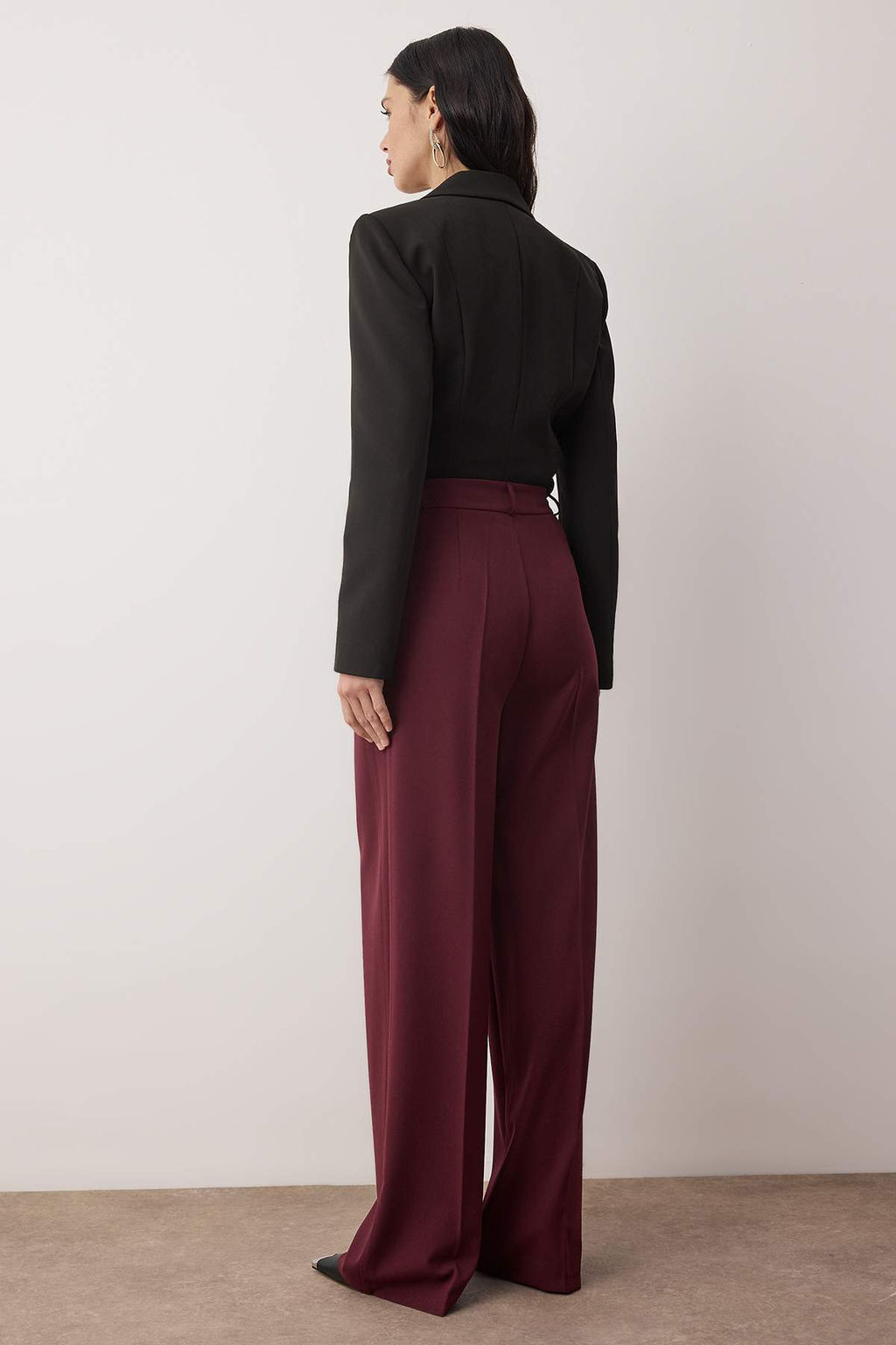 Limited Edition Murdum Bol Paca Dokuma Pantolon TPRAW23PL00016