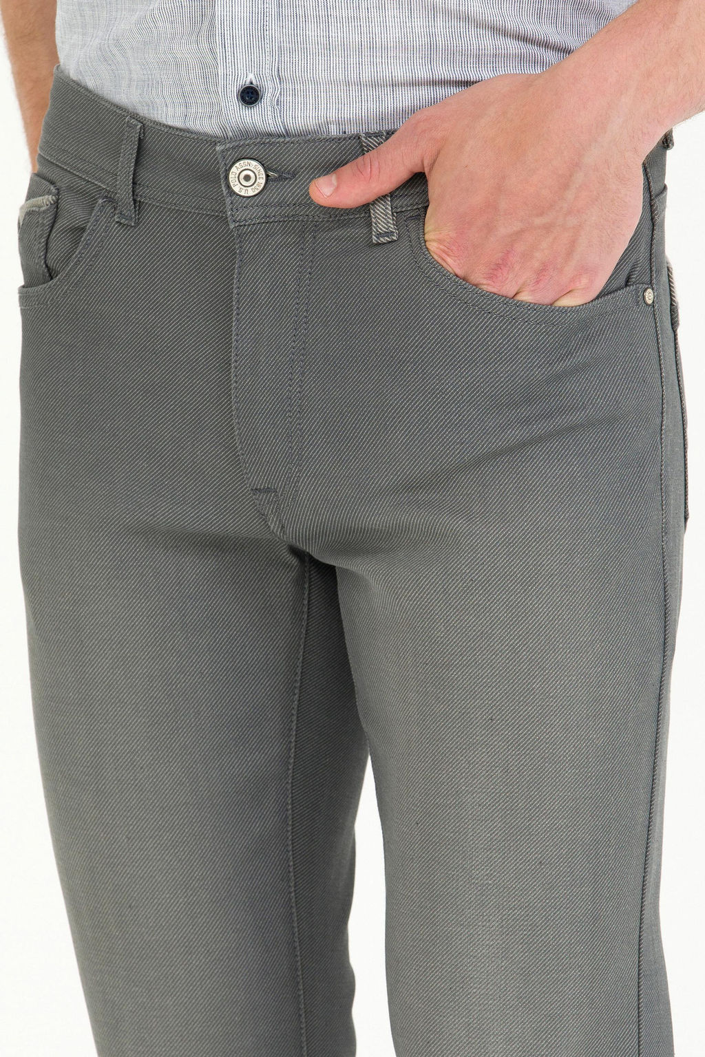 U. S. Polo Assn / Мужские серые джинсовые брюки - U.s. polo assn фото 5
