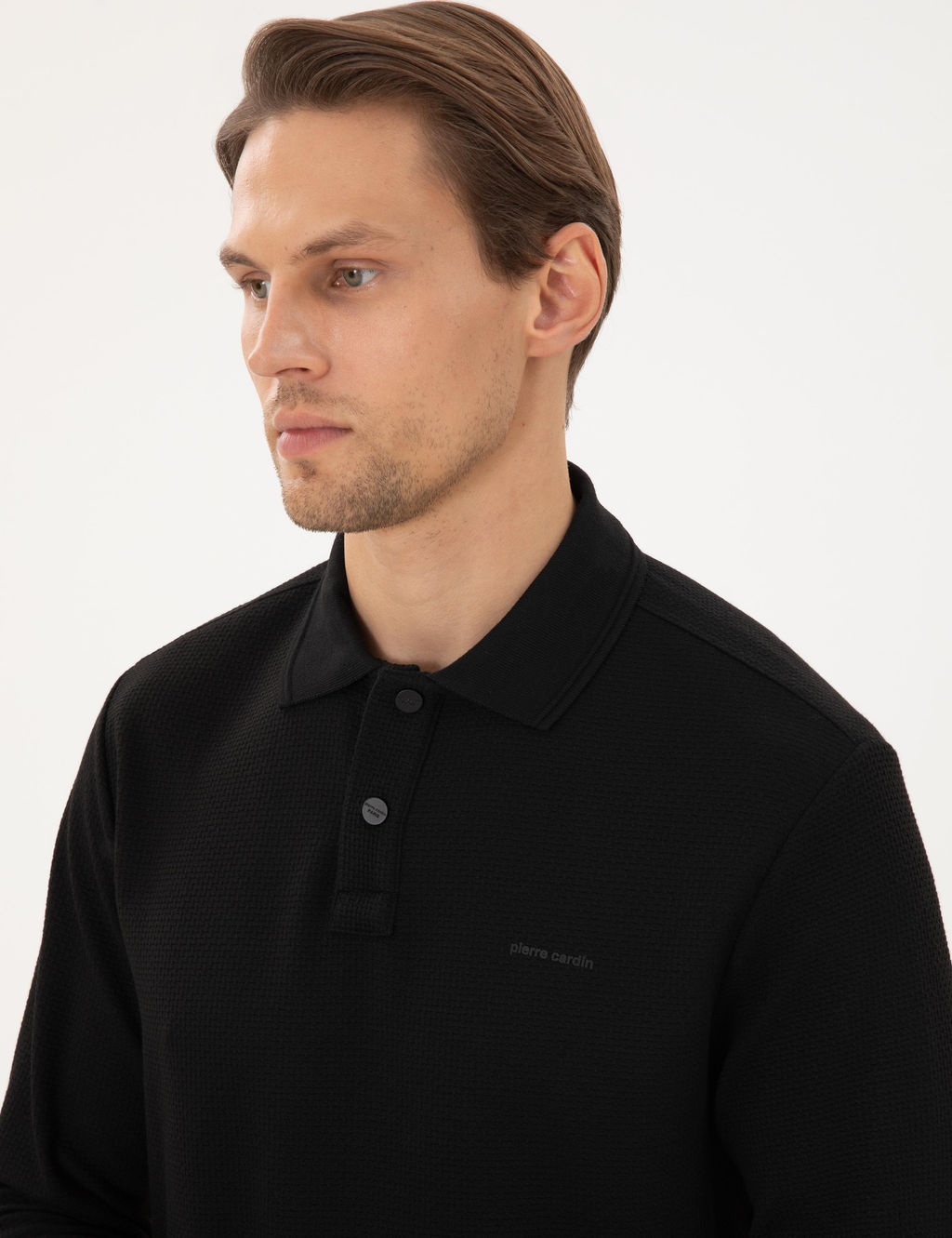Siyah Regular Fit Sweatshirt - Pierre cardin фото 2