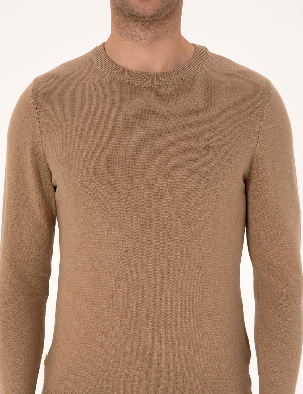 Camel Slim Fit Bisiklet Yaka Basic Triko Kazak - Pierre cardin фото 6