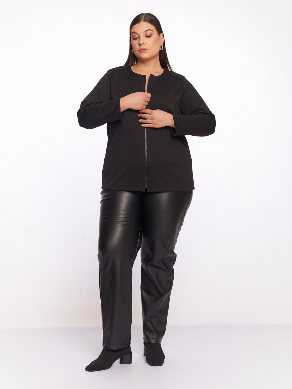 Жакет на молнии GA04106BLK01 - Артесса фото 7