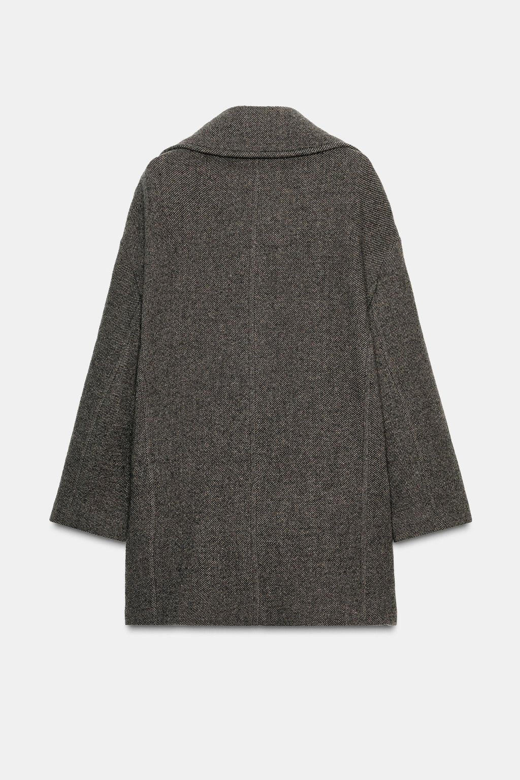 ZW COLLECTION WOOL BLEND DOUBLE-BREASTED COAT - Zara фото 3