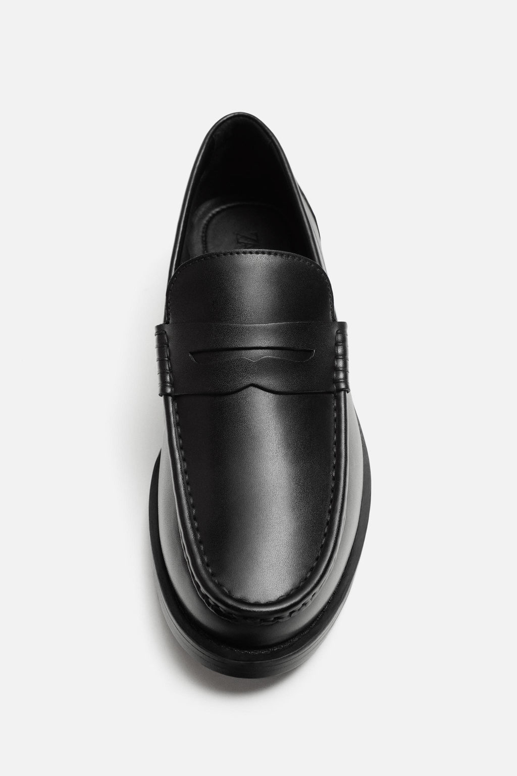 LEATHER PENNY LOAFERS - Zara фото 5