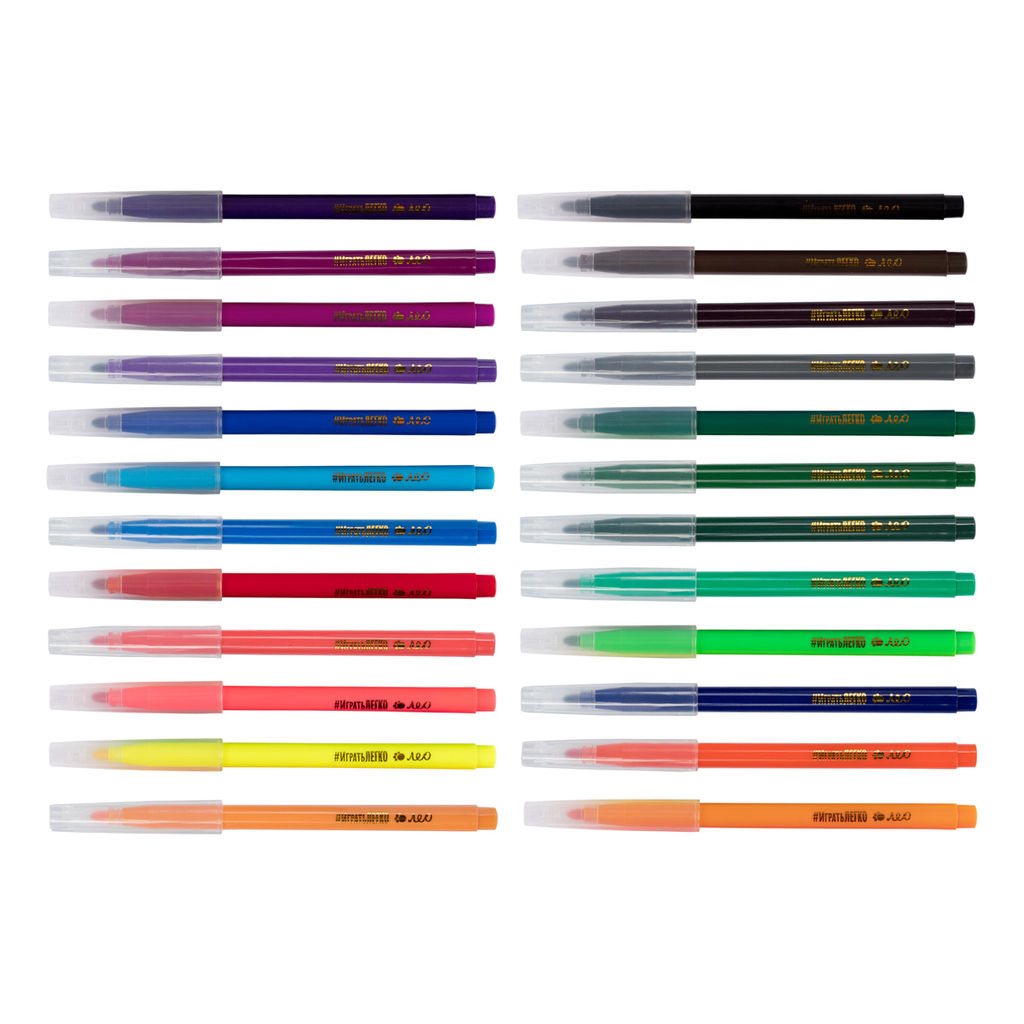 Лео Играй Фломастеры смываемые LPFP-24 24 цв