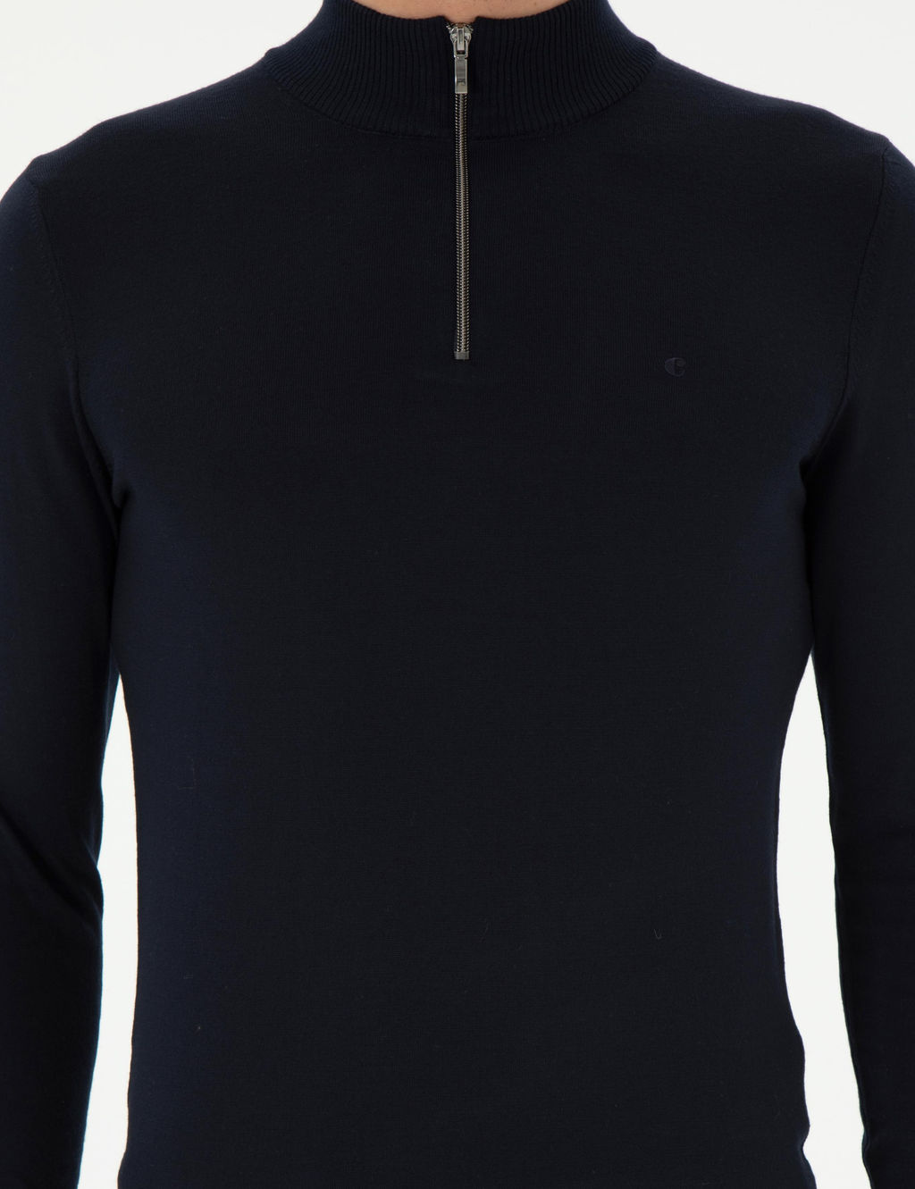Темно-синий базовый свитер стандартной посадки - Cacharel фото 6