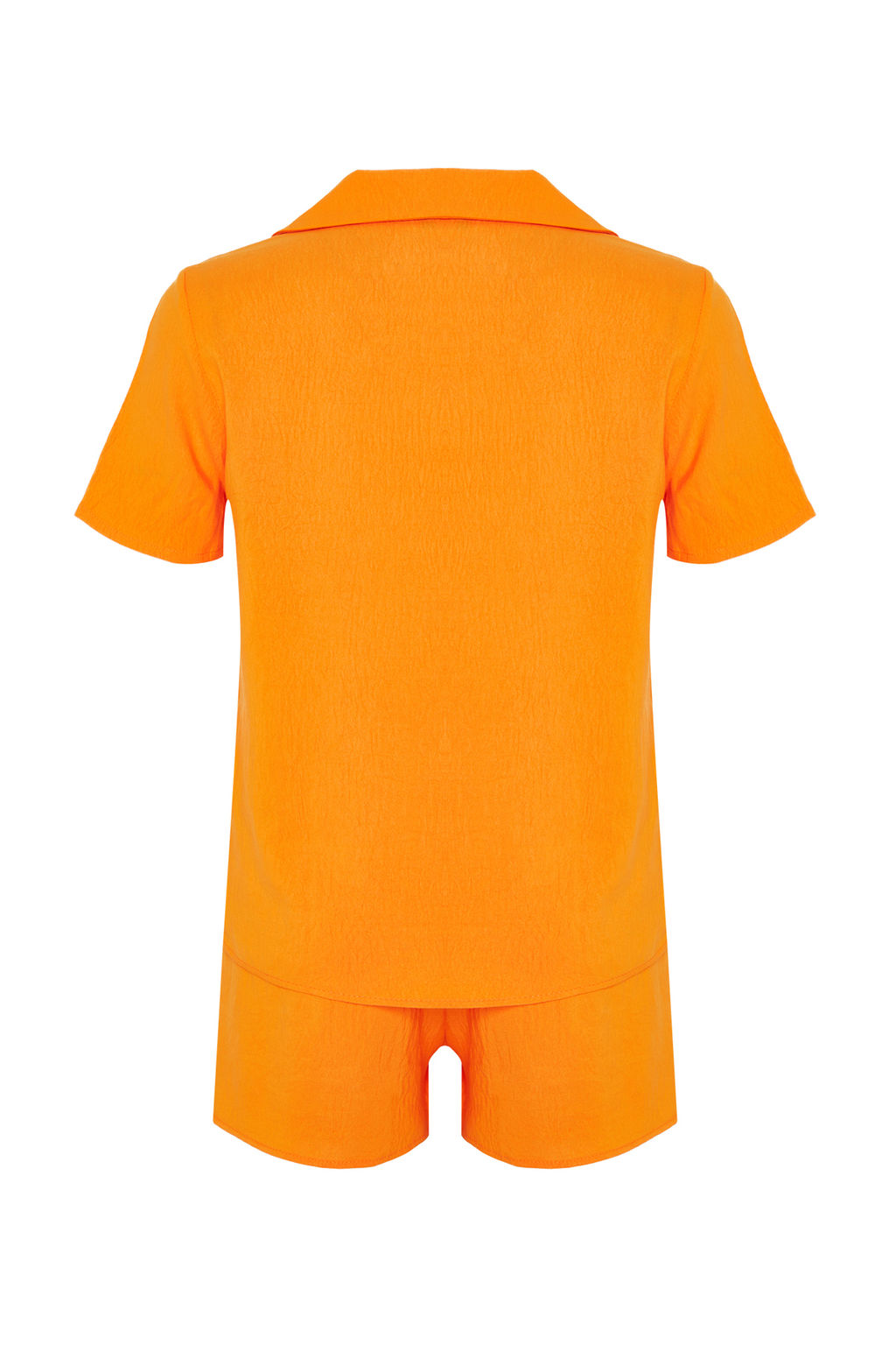 Trendyolmilla Sar? Ar? Nak?sl? Sortlu Dokuma Pijama Tak?m? THMSS24PT00053 фото 8