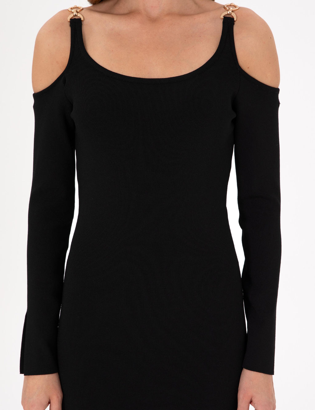 Siyah Ex. Slim Fit Triko Elbise - Pierre cardin фото 5