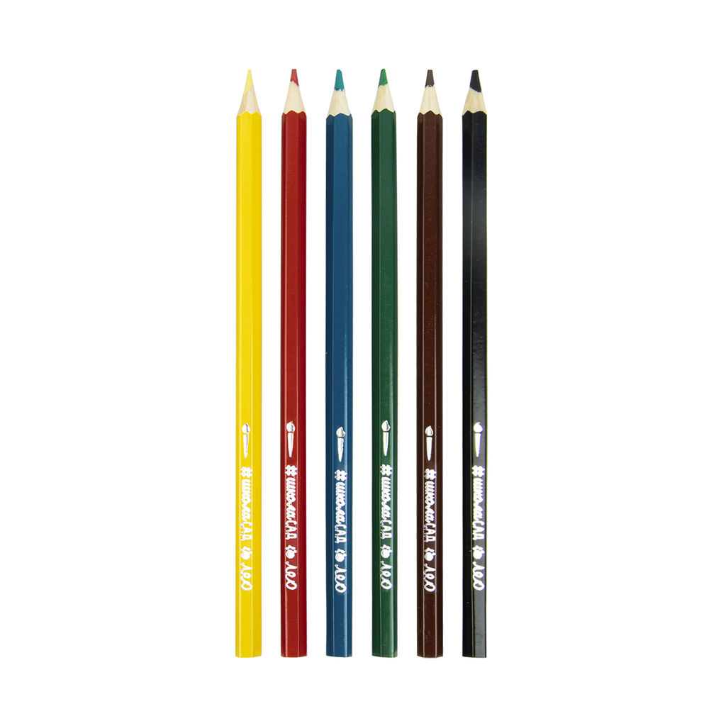 Лео ШколаСад LSWP-06 Набор акварельных карандашей заточенный 8 х 6 цв