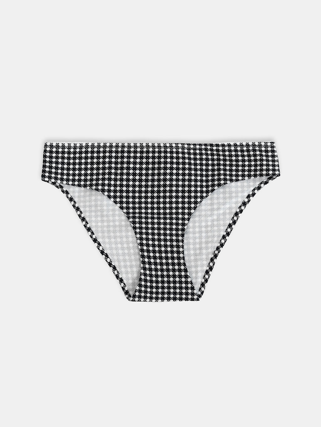 Цена за 2 штуки! Трусы женские слипы белые в черную клеточку черная клеточка на белом 412404 - Mark formelle фото 8