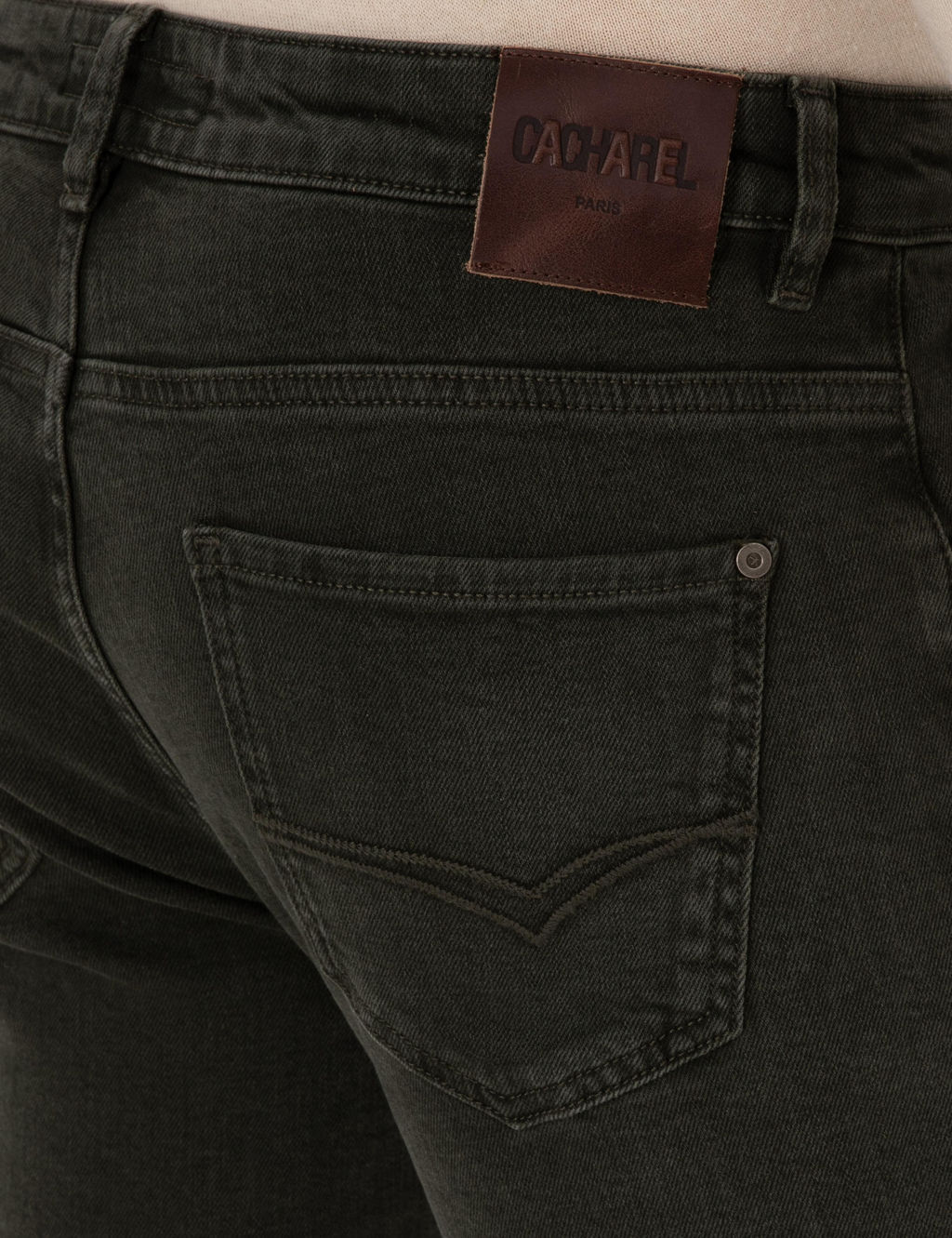 Ye_il Slim Fit Pamuk Kar___ml_ Jean Pantolon