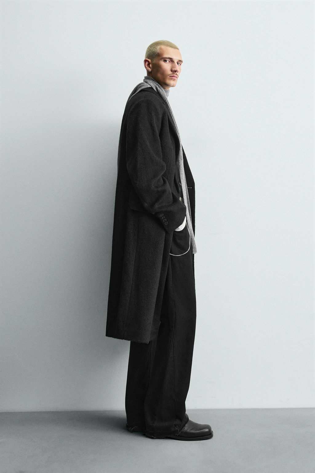 DOUBLE-BREASTED WOOL COAT - Zara фото 4