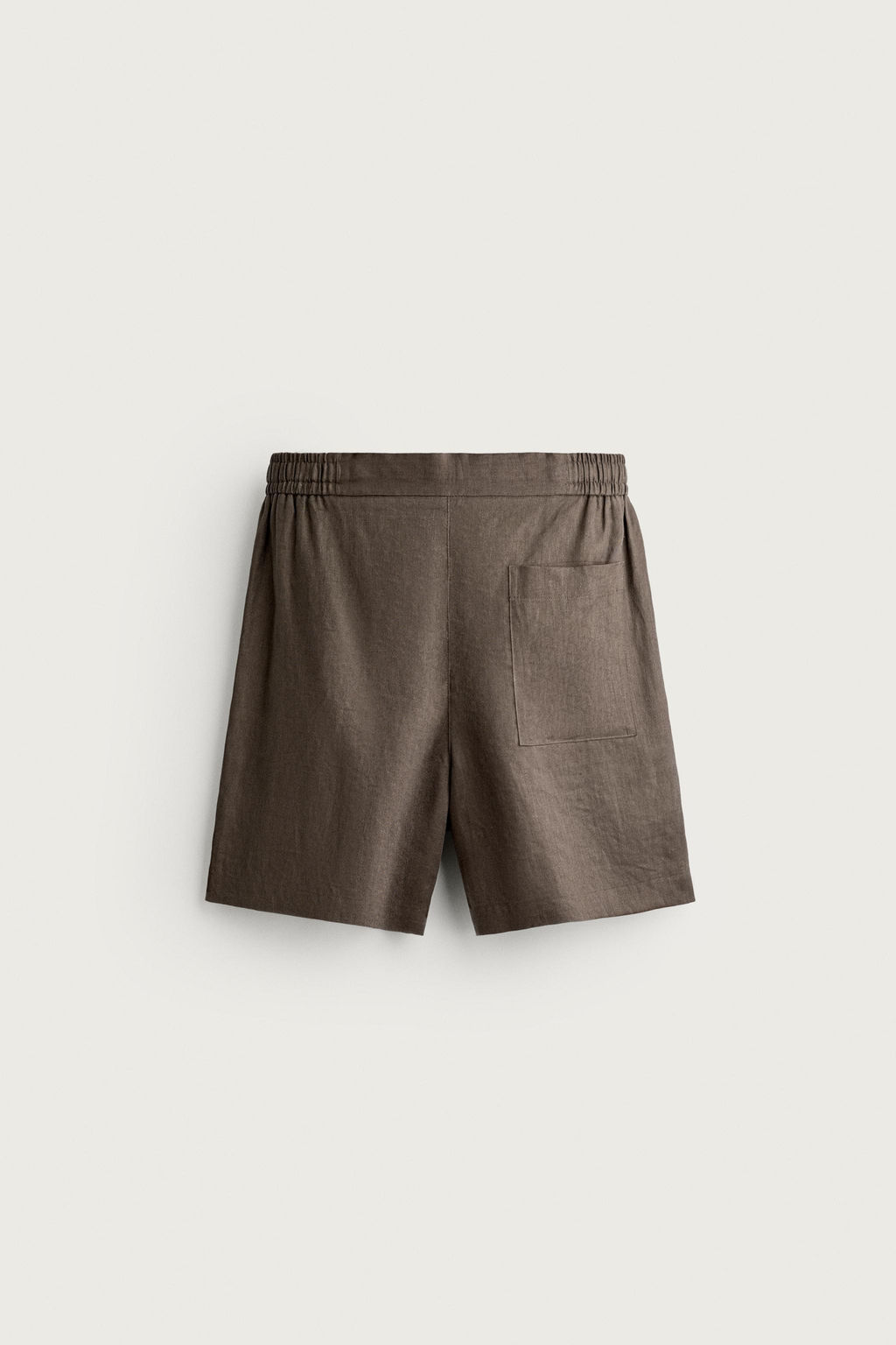 BERMUDA RELAXED FIT 100% LINO / Marr?n / Topo - Zara фото 12
