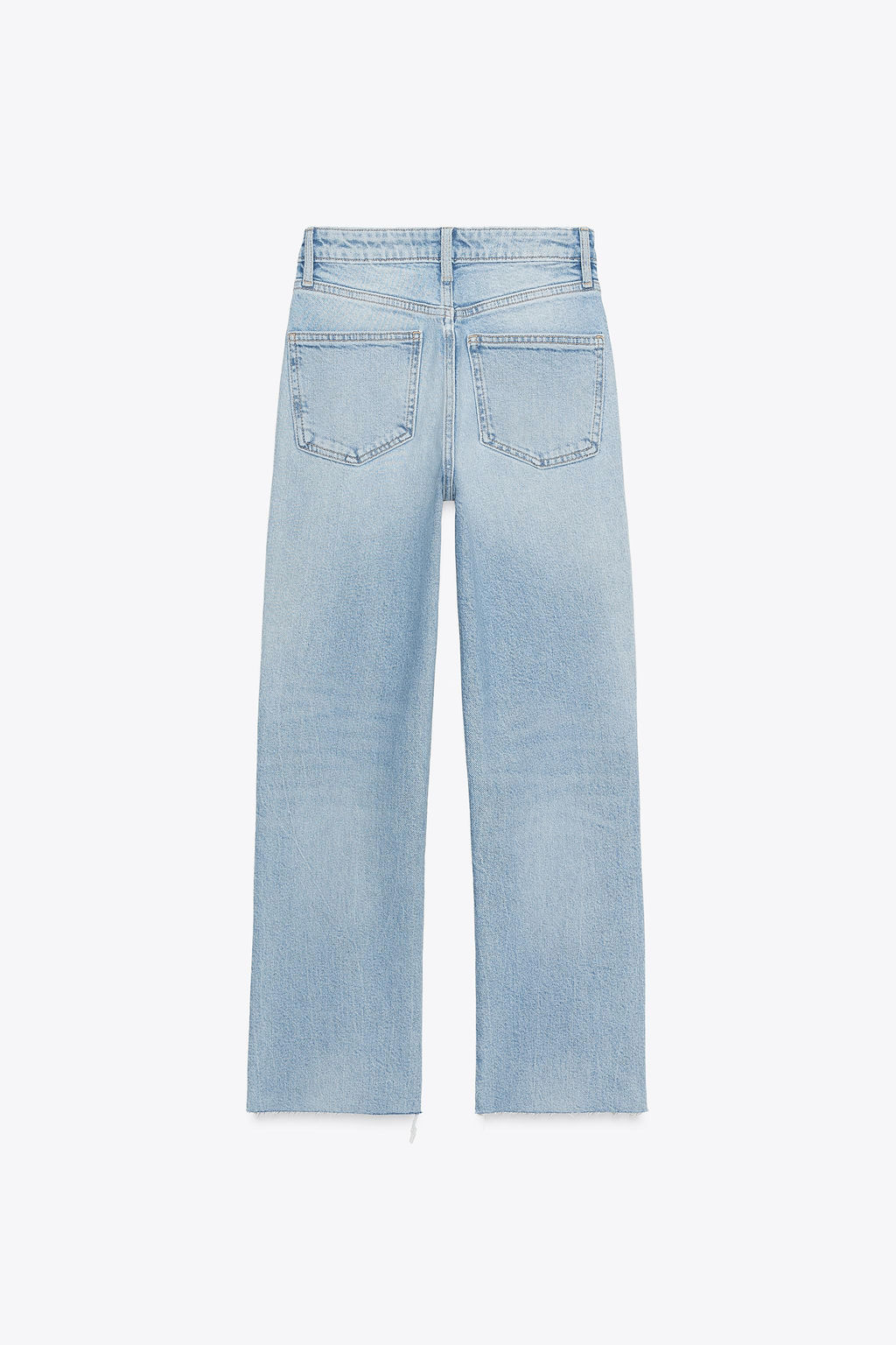 JEANS TRF CROPPED FLARE TIRO ALTO / Azul claro - Zara фото 6