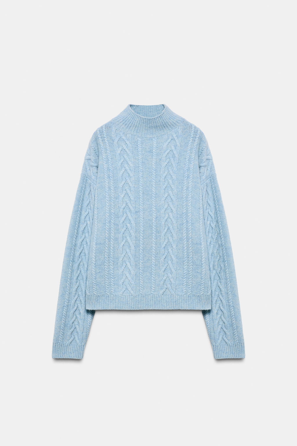 80% WOOL CABLE KNIT JUMPER SKI COLLECTION - Zara фото 6
