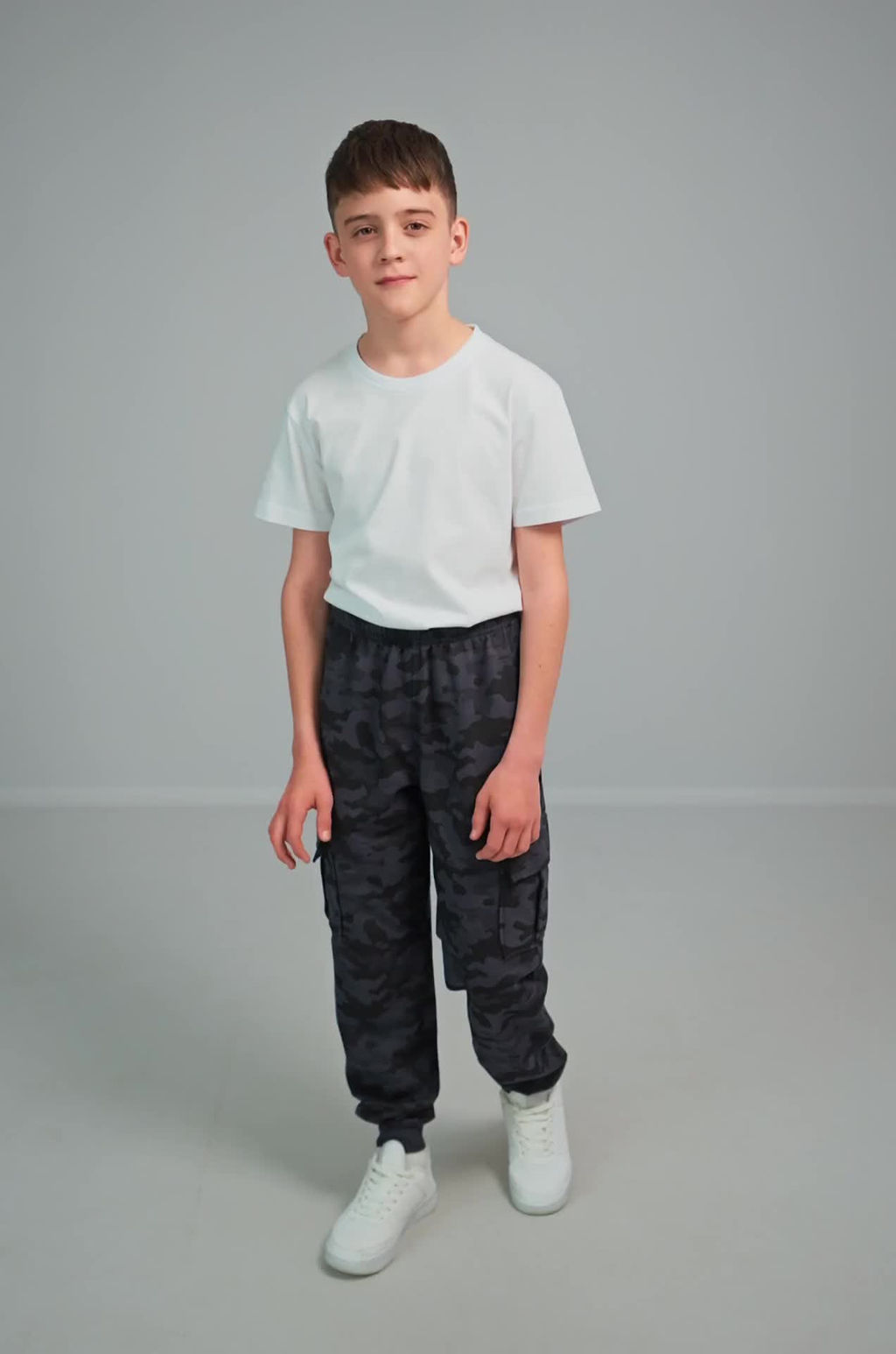 Брюки из футера двухнитки для мальчика Happyfox