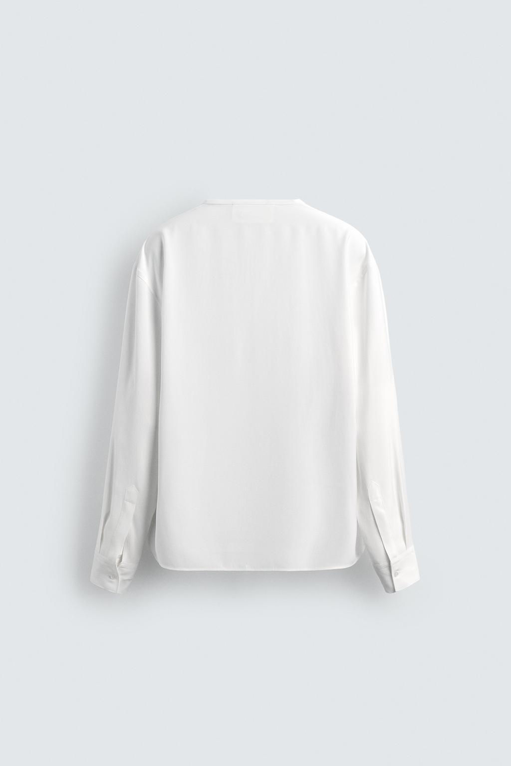 FLOWING RELAXED FIT SHIRT - Zara фото 8