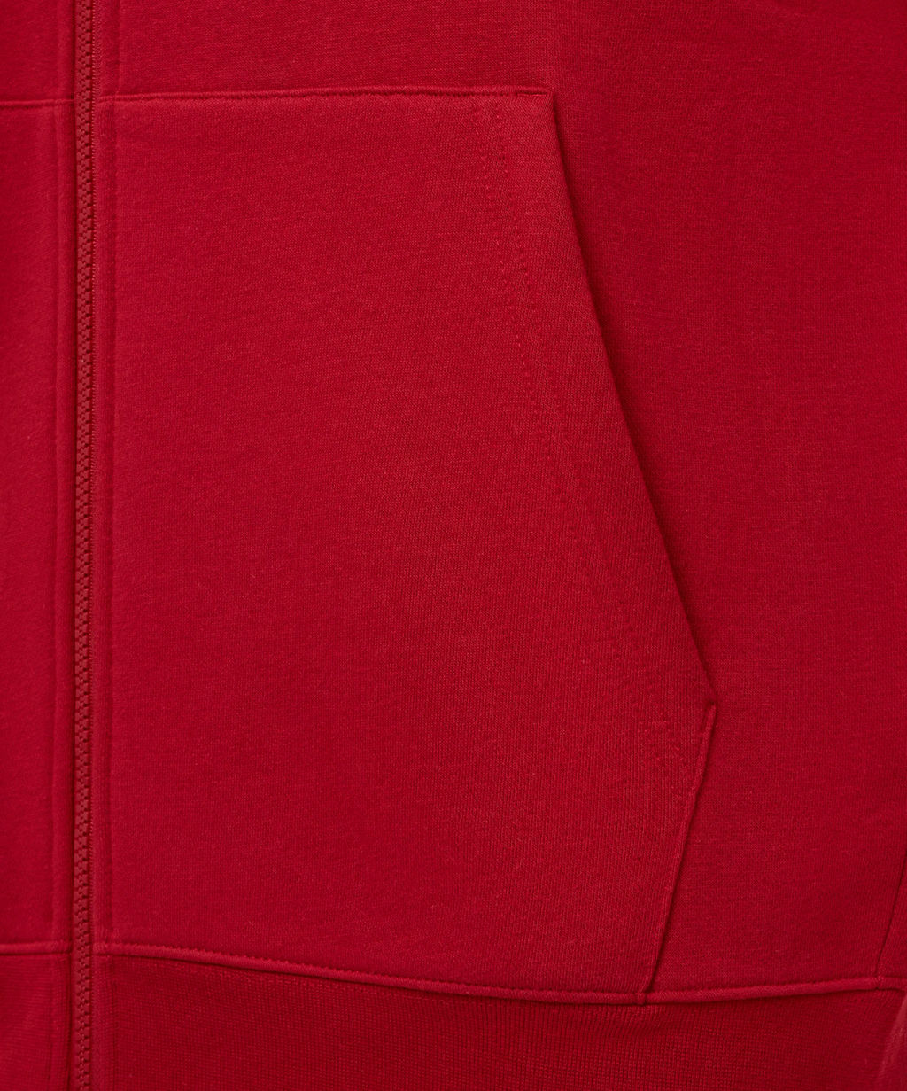 Худи JOGEL ESSENTIAL Fleece Zip Hoodie, темно-красный  фото 5