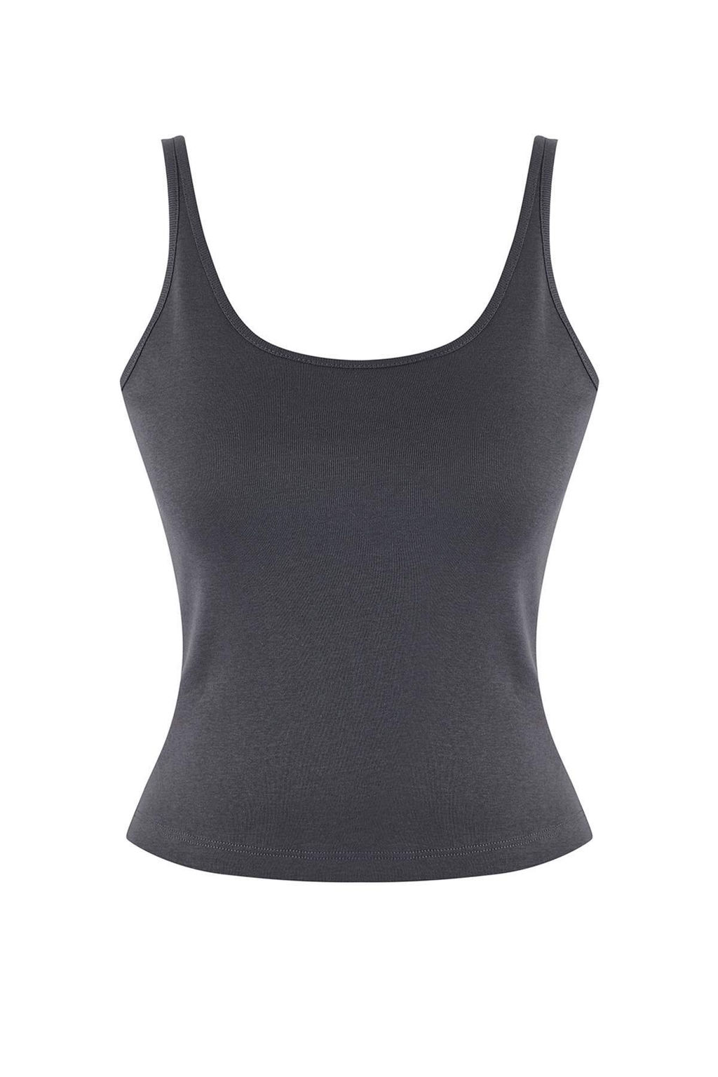 Bordo Cift Gorunumlu Asimetrik Yaka Dugmeli Vucuda Oturan Esnek Orme Bluz TWOAW26BZ00042