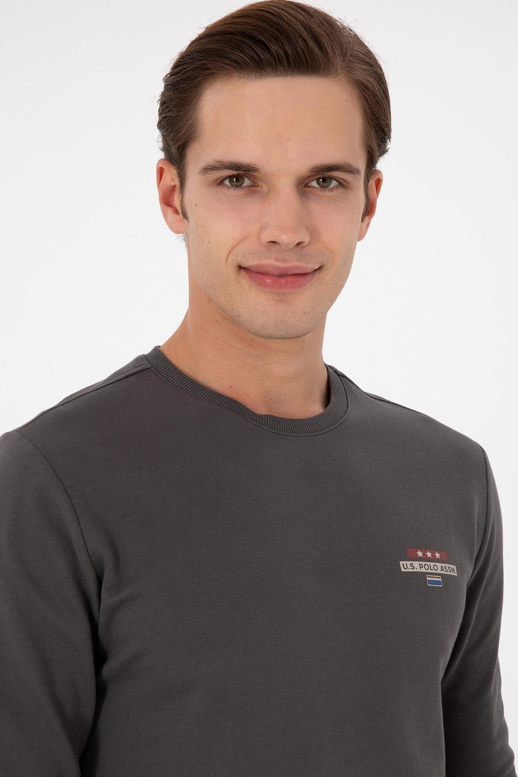 Мужской свитшот антрацитового цвета Неожиданная скидка в корзине - U.s. polo assn фото 2