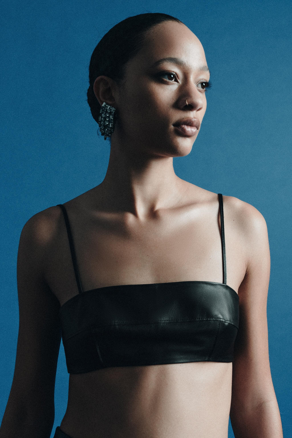 100% LEATHER BANDEAU TOP ZW COLLECTION LIMITED EDITION