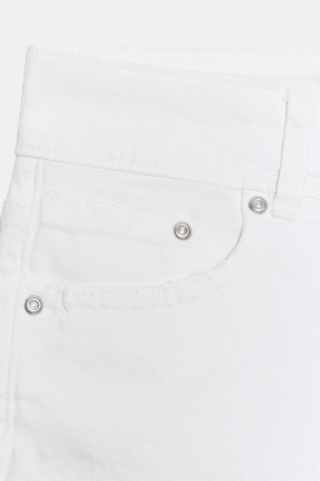 SHORTS MINI DENIM TRF TIRO BAJO / Blanco - Zara фото 6