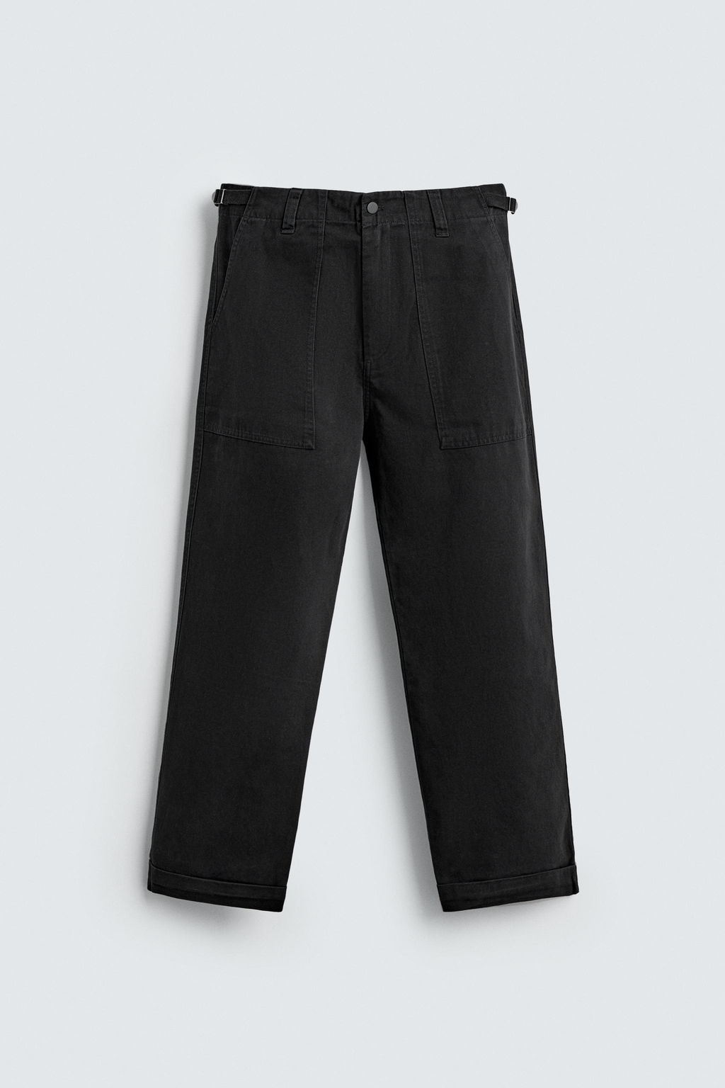 TWILL STRAIGHT-LEG TROUSERS - Zara фото 6