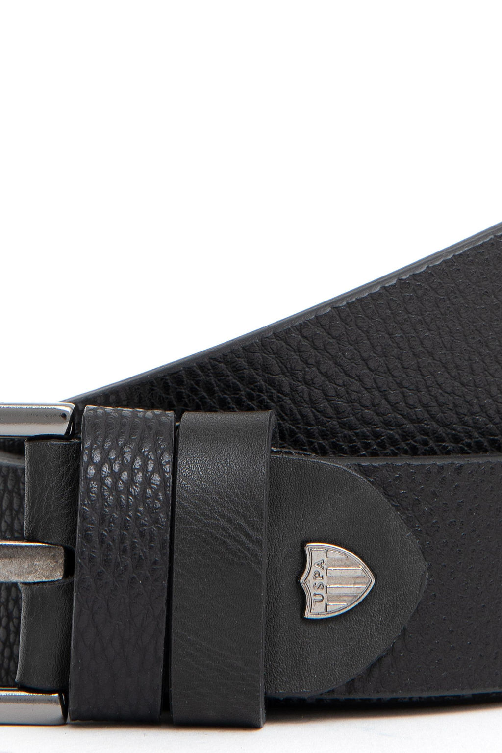 Мужской черный пояс - U.s. polo assn фото 4