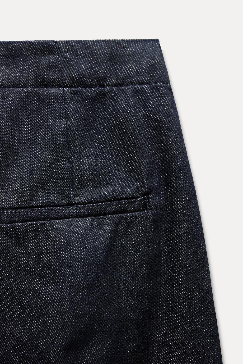 ZW COLLECTION TAPERED MID-RISE JEANS - Zara фото 6