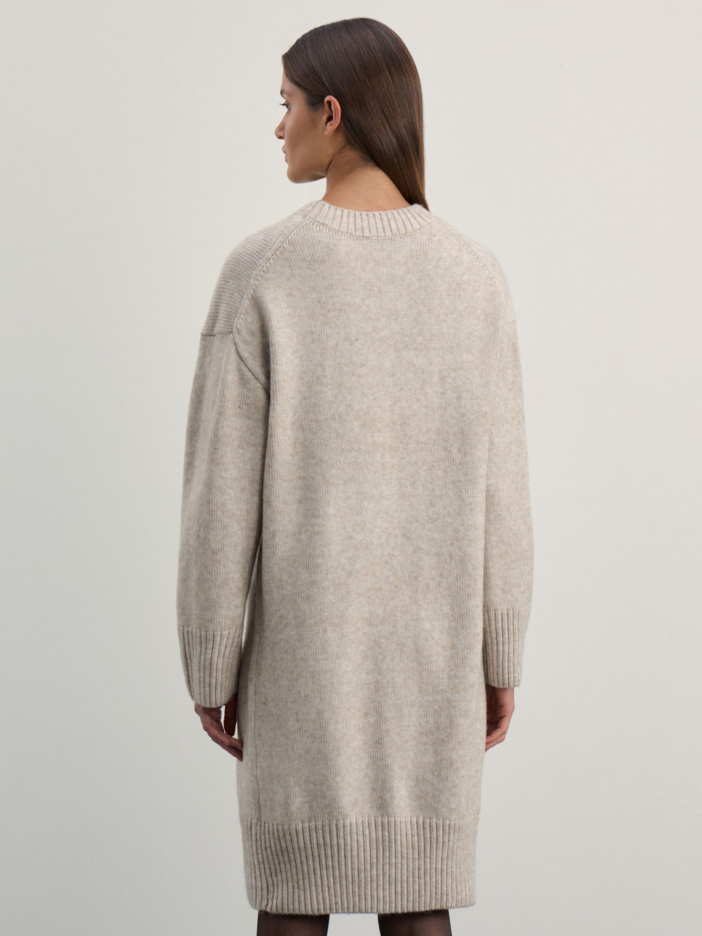 Вязаное платье с высоким рибом / Zarina  фото 5