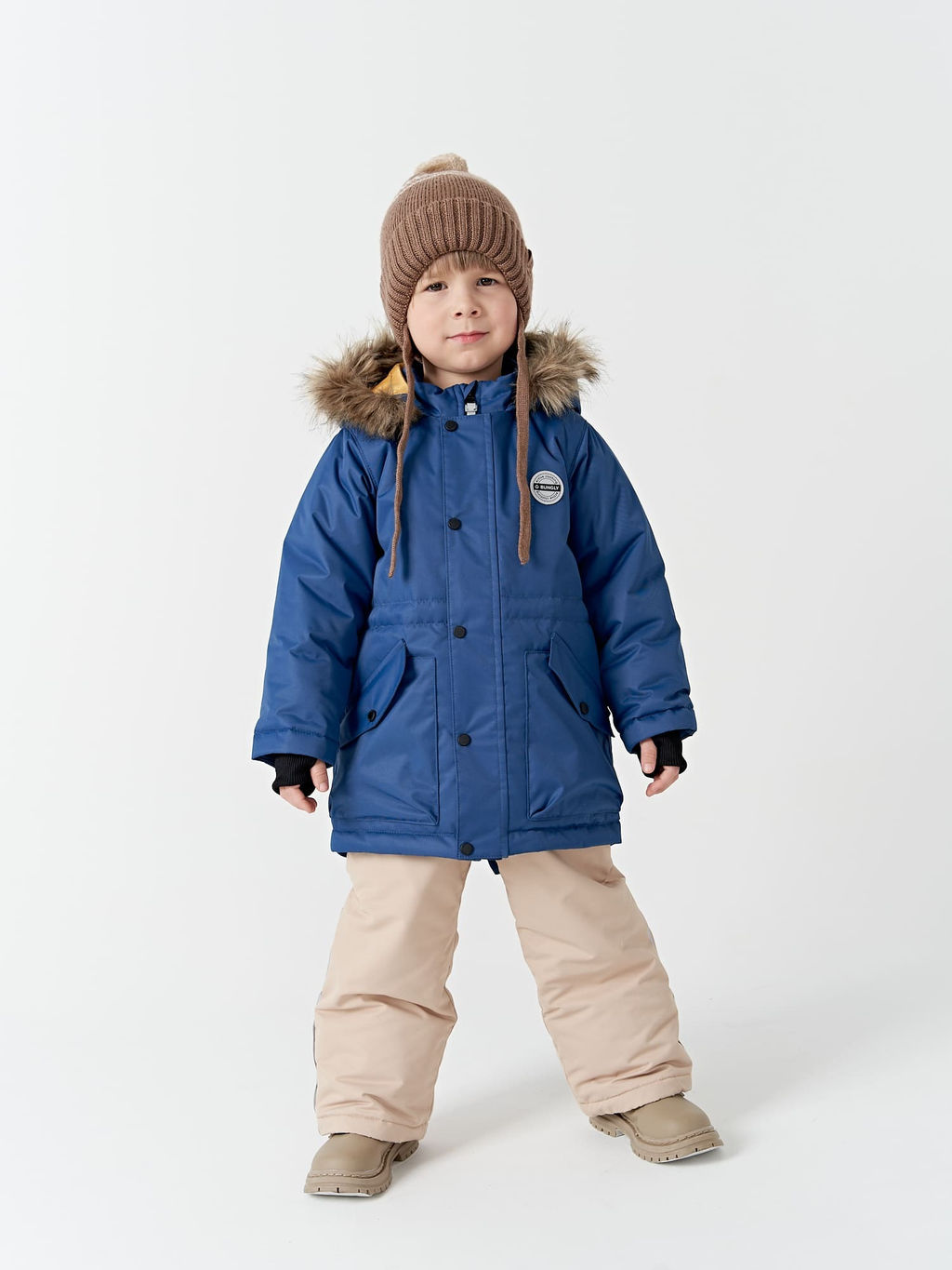 Парка зимняя Индиго - Bungly фото 5