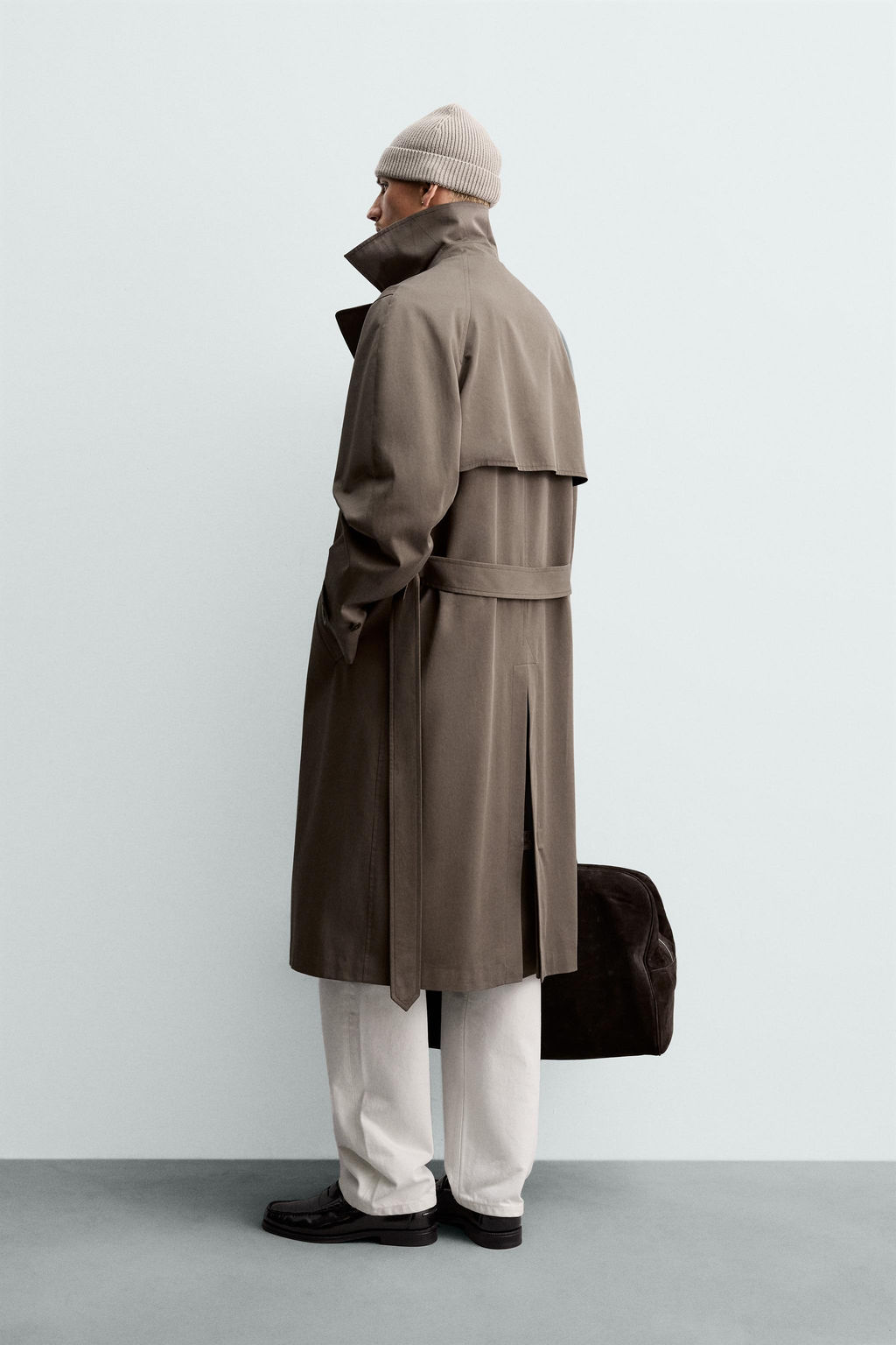 TRENCH WATER REPELLENT MANTECO® ORIGINS / Marr?n / Topo - Zara фото 4