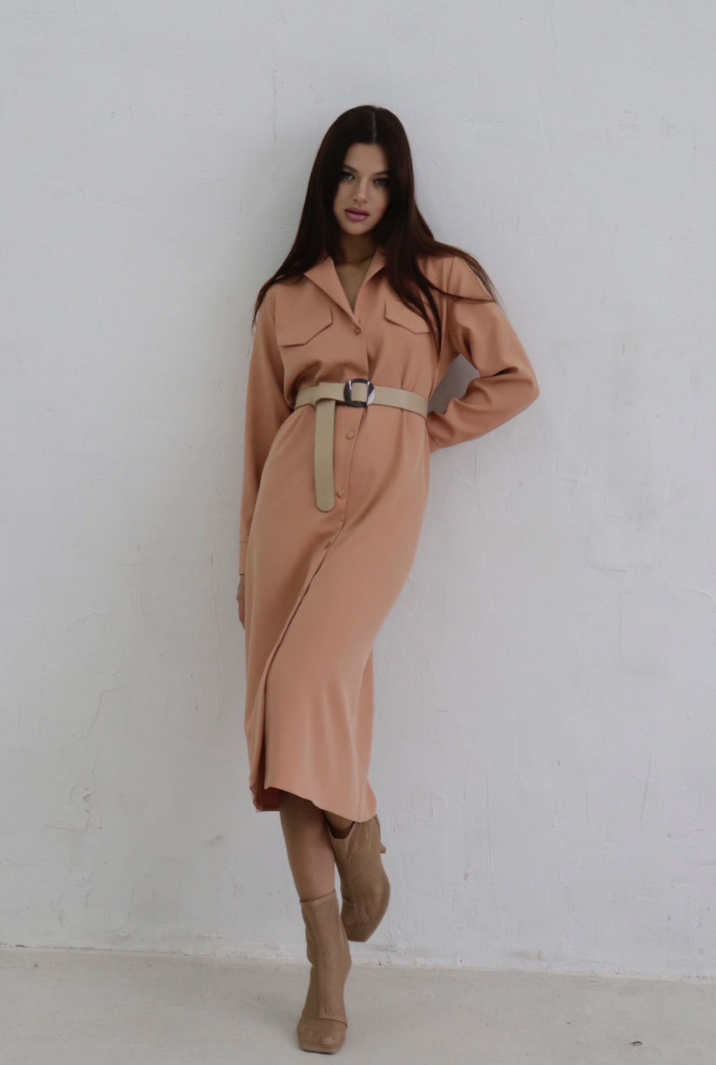 Martichelli Платье-рубашка с английским воротником  фото 4