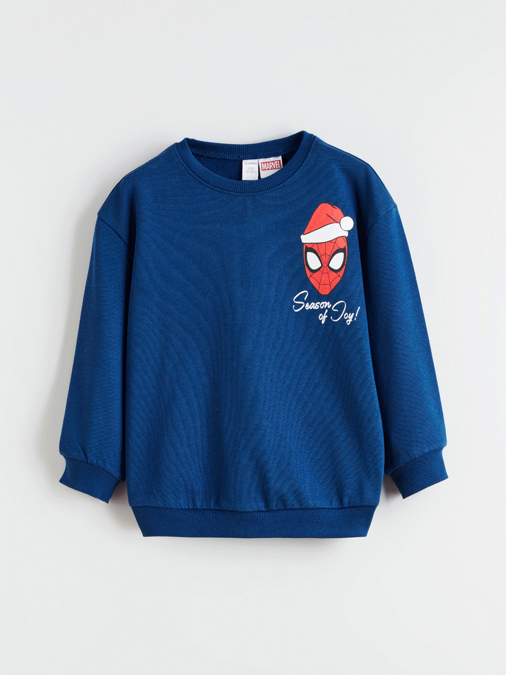 Bisiklet Yaka Spider-Man Bask?l? Erkek ?ocuk Sweatshirt