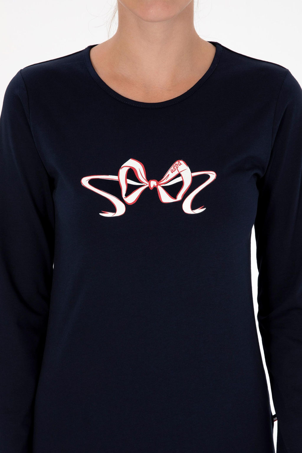 Kad_n Lacivert Pijama Tak_m_ Sepette S_rpriz _ndirim - U.s. polo assn фото 6