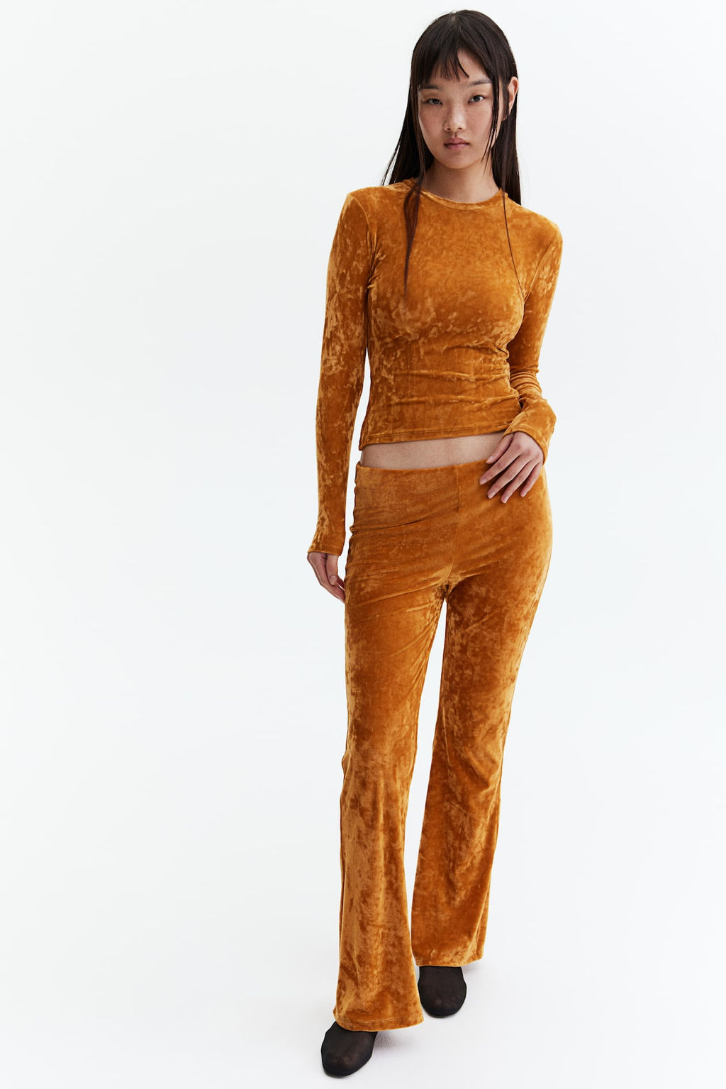 Top en velour arrugado - H&m фото 4