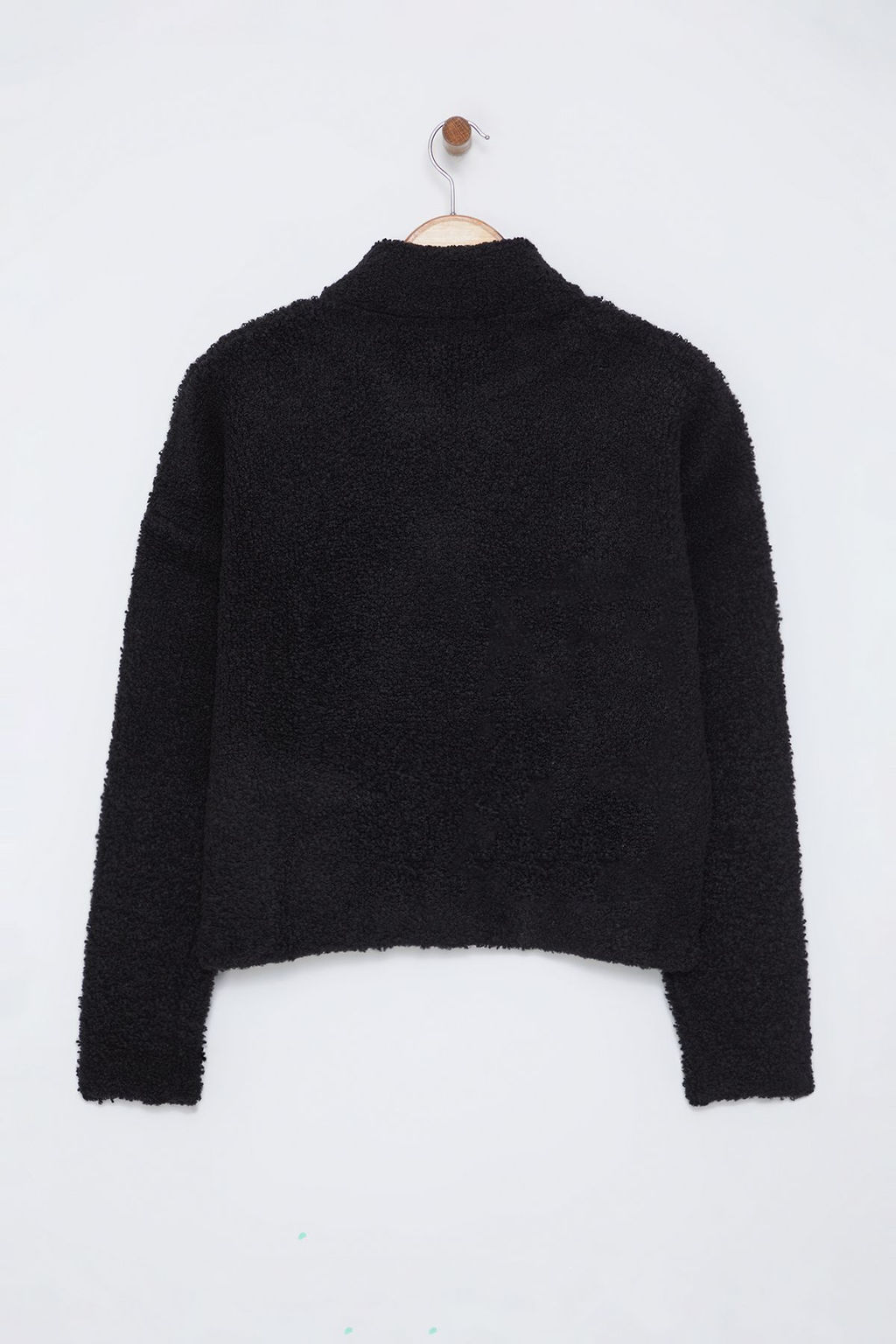 Mavi Yumusak Dokulu Iplik Fermuarl? Dik Yaka Triko Kazak TWOAW25KZ00068 - Trendyolmilla фото 12