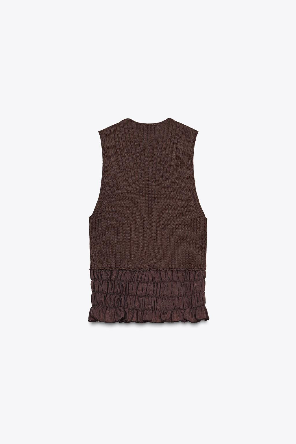 RUFFLED KNIT TOP - Zara фото 5