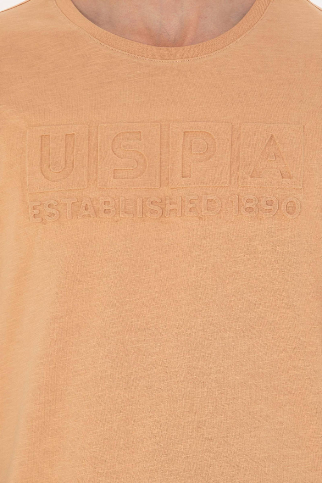 Мужская футболка светло-коричневого цвета - U.s. polo assn фото 7