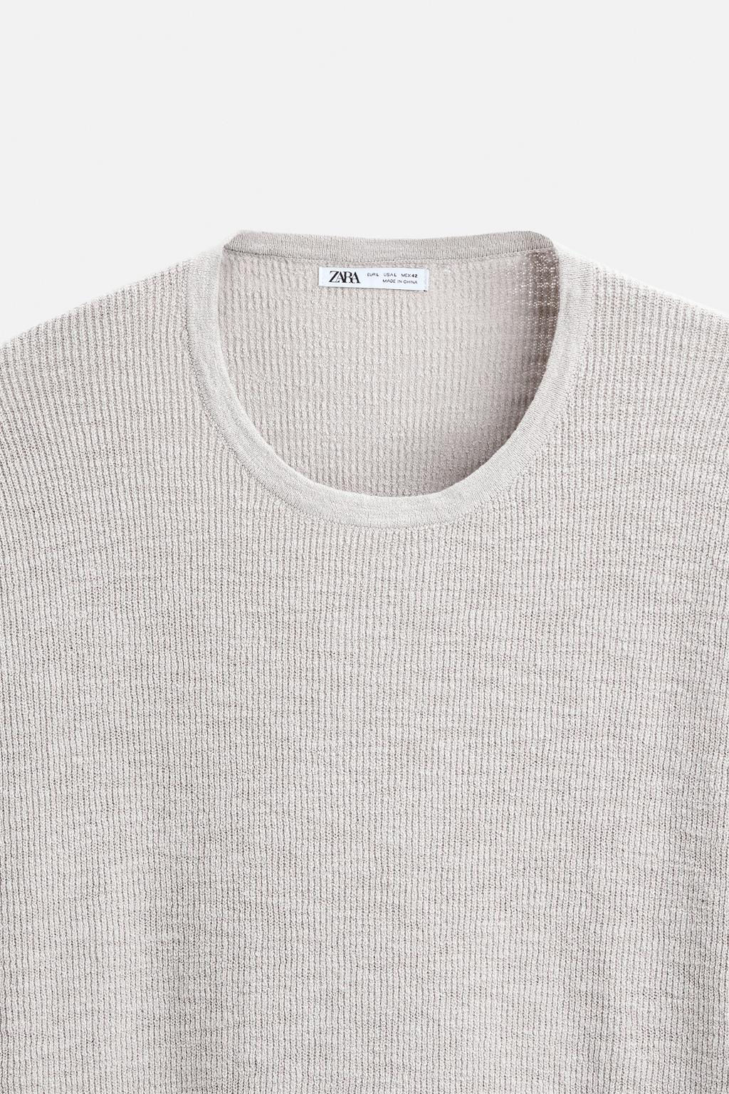 RUSTIC TEXTURED SWEATER - Zara фото 9