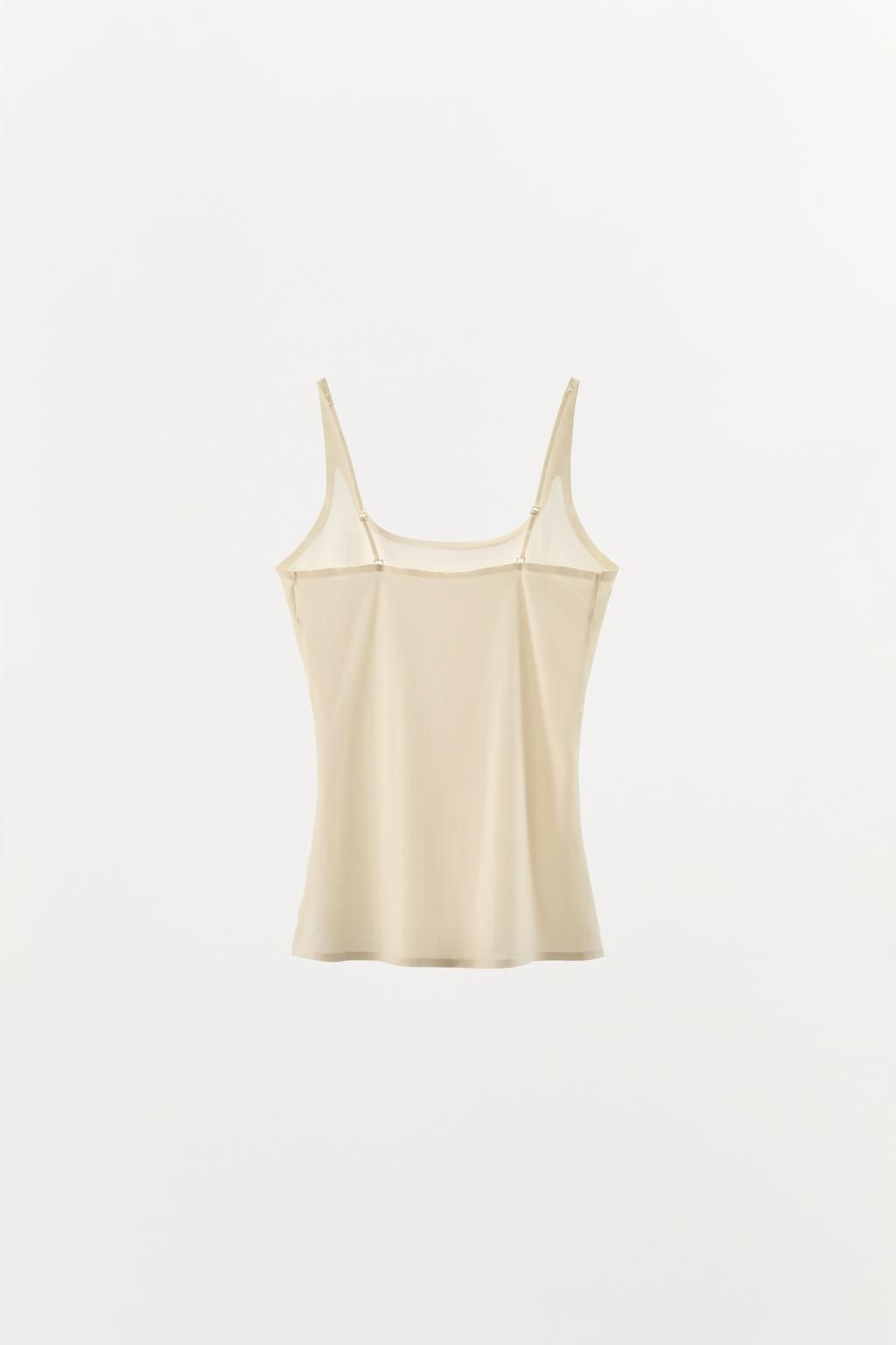 POLYAMIDE STRAP TOP - Zara фото 8