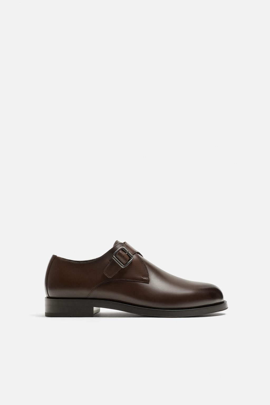 LEATHER BUCKLE SHOE - Zara фото 2