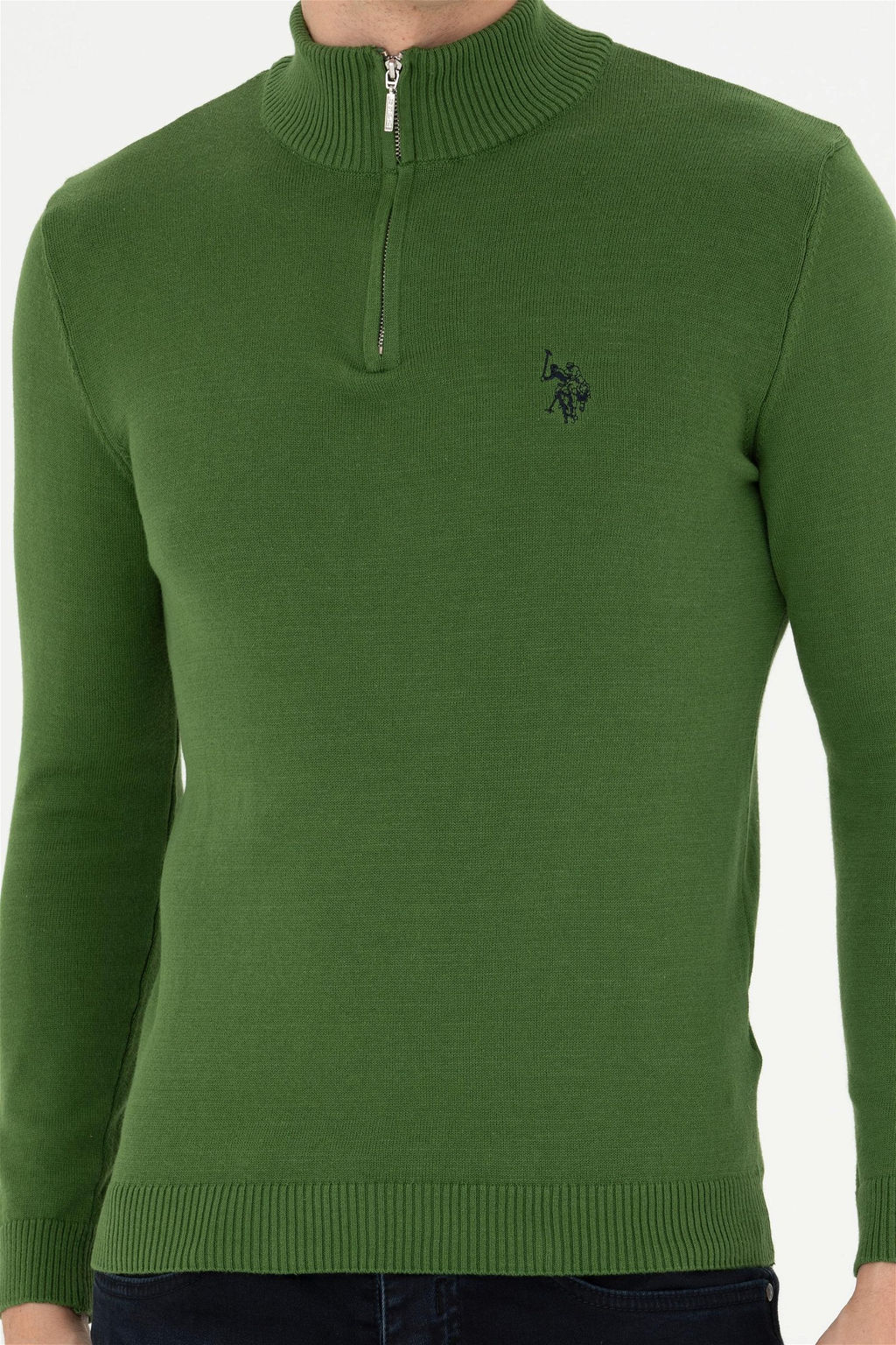 Мужской зеленый свитер - U.s. polo assn фото 6